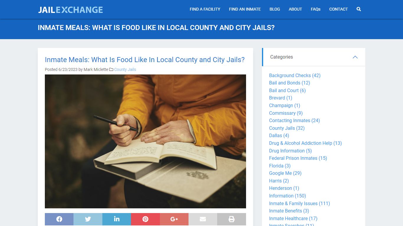 Inmate Meals: What Is Food Like In Local County and City Jails?